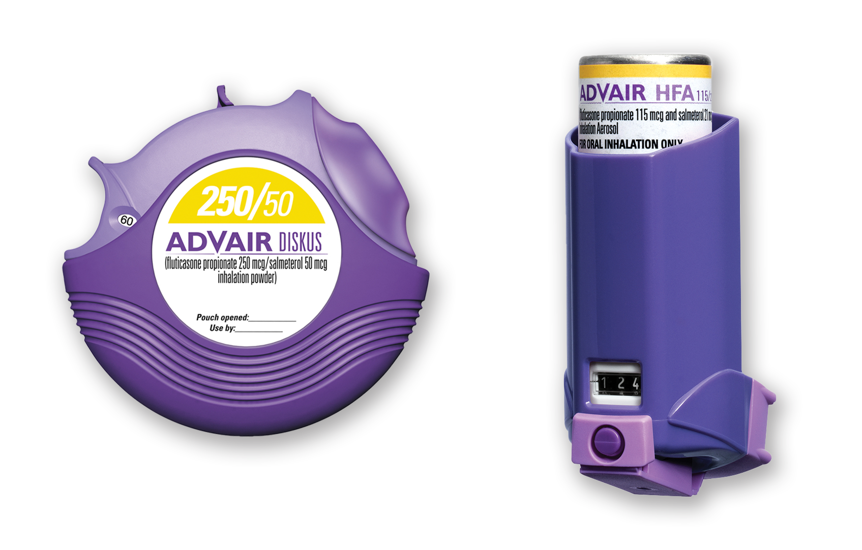 ADVAIR DISKUS and ADVAIR HFA inhaler ADVAIR DISKUS and ADVAIR HFA inhaler